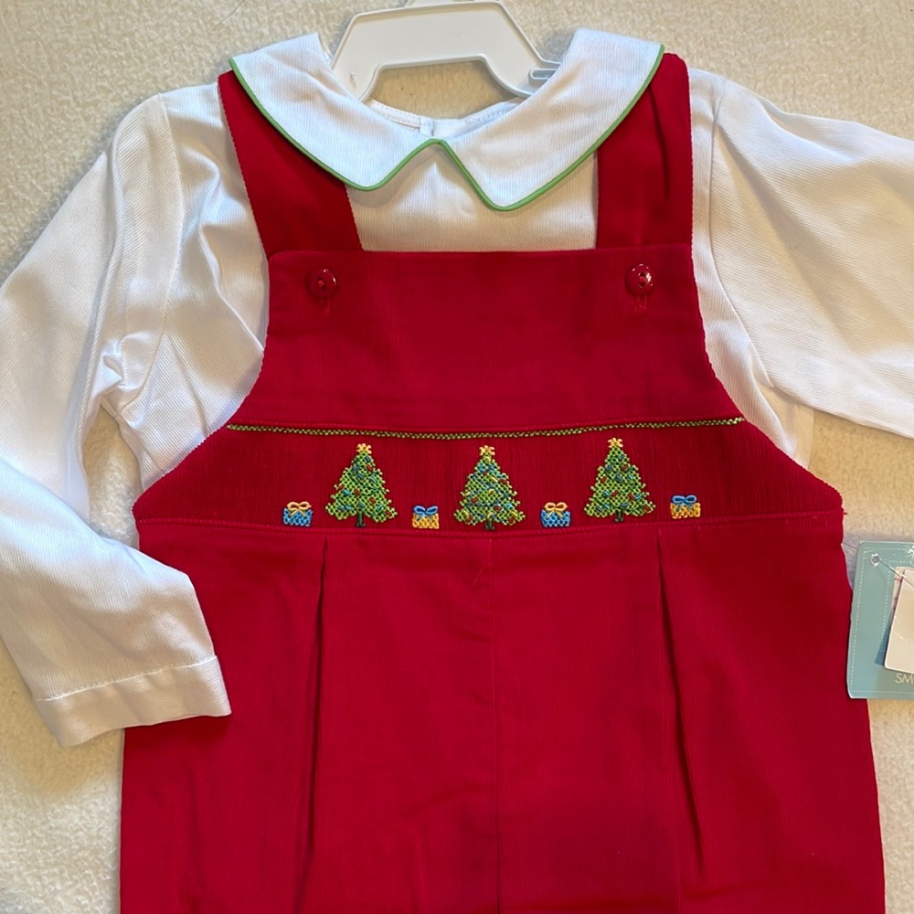 Collection Bebe Boys 24M Christmas Tree, Boy’s Overall